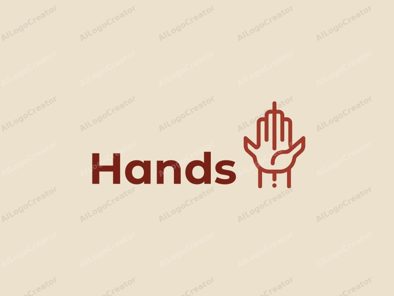 modern design features a stylized hand gripping a pixelated circuit, combined with a clean background and a focus on simplicity.