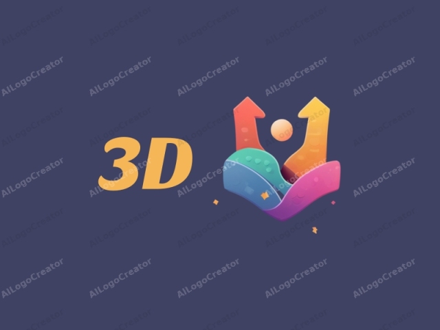 一個現代設計，展示色彩繽紛的3D動態元素，代表用戶和測試，並結合乾淨的背景。