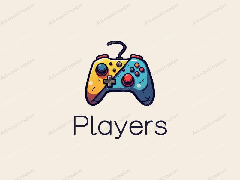 playful design features a vibrant color palette, a stylized game controller, a dynamic player character, and an adventurous theme combined with a clean background.