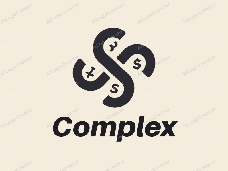 minimalist design features a stylized chain and currency symbols, combined with corporate and office elements, using a clean background and a modern design approach.