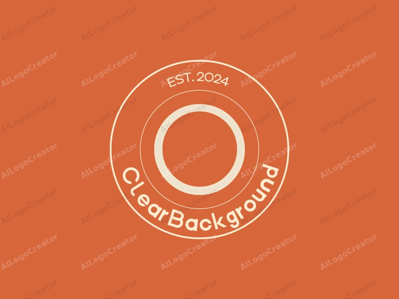 minimalist design features a circular shape representing storytelling, with a clean and clear background, emphasizing simplicity and transparency.