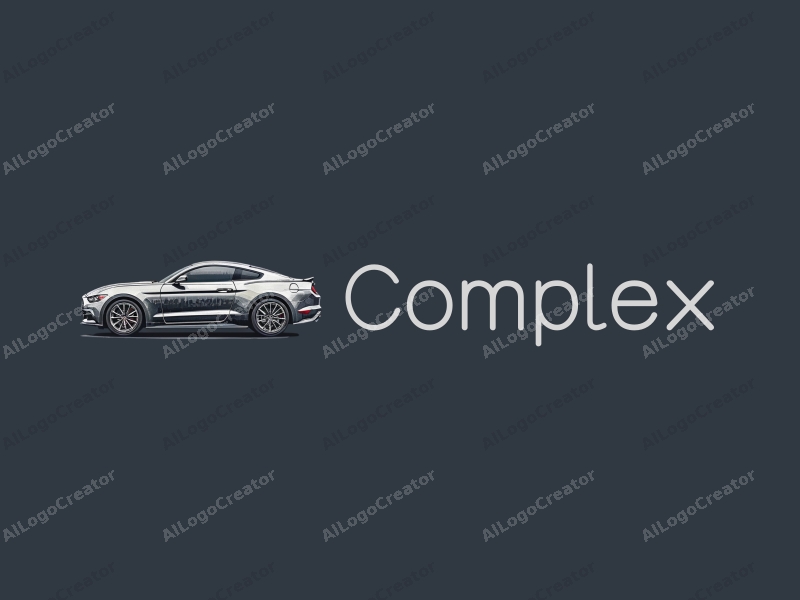 a modern design featuring intricate and detailed representations of a car and city skyline, combined with a clean background and a minimalist approach.